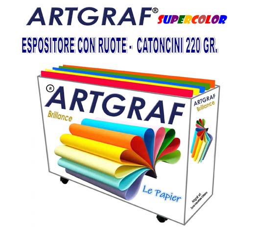 Espositore cartoncini colorati