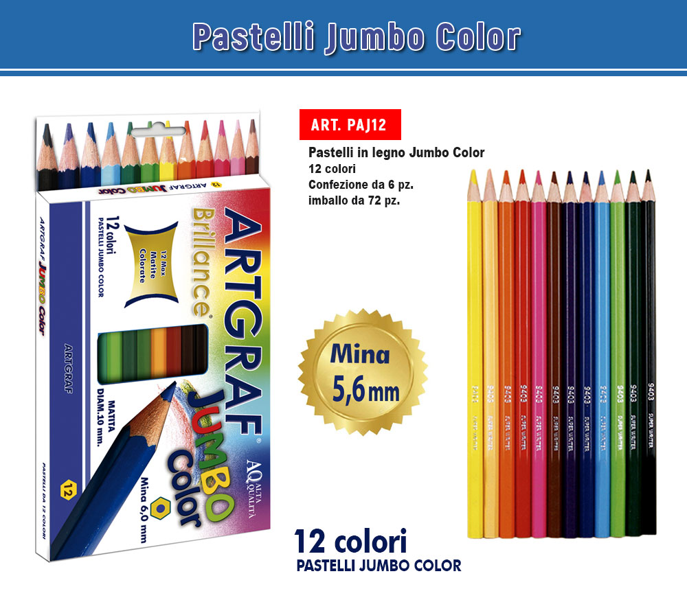 Pastelli Jumbo Color 12