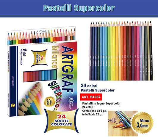 Pastelli Supercolor 24
